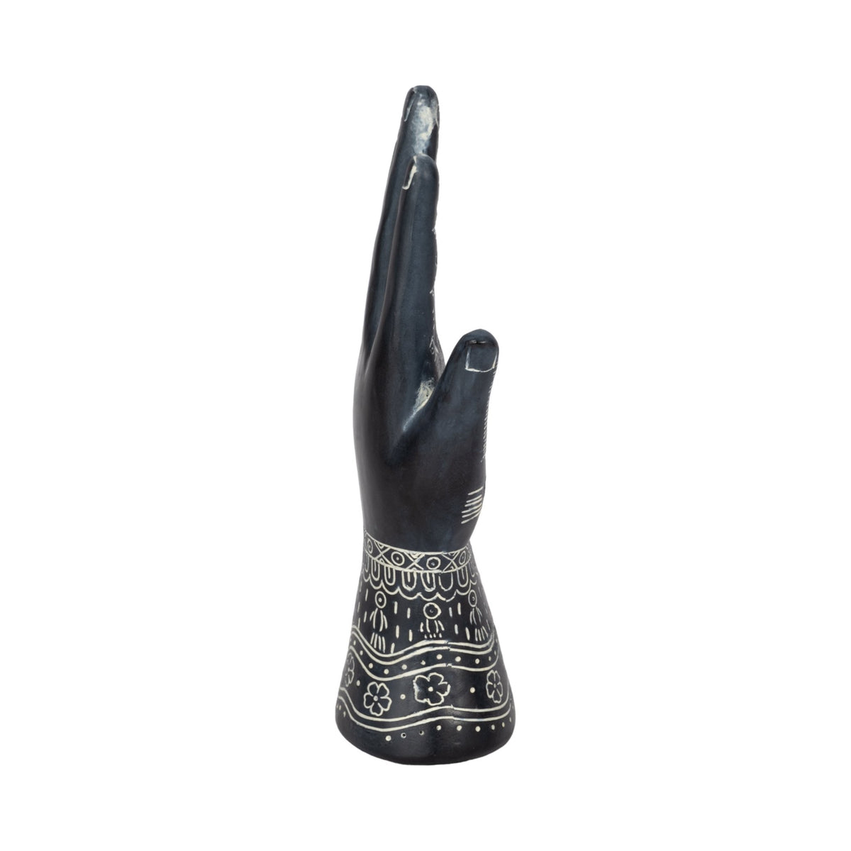 RESIN, 10" TATTOO HAND, BLACK | Sagebrook Home