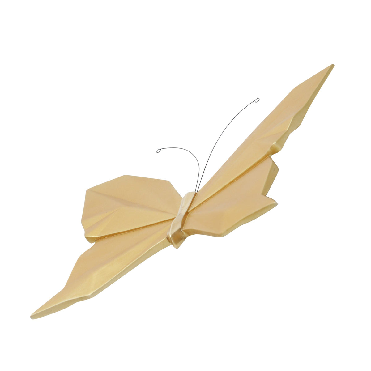 RESIN 10" W ORIGAMI BUTTERFLY WALL HANGING, GOLD Wall Decors| Sagebrook Home