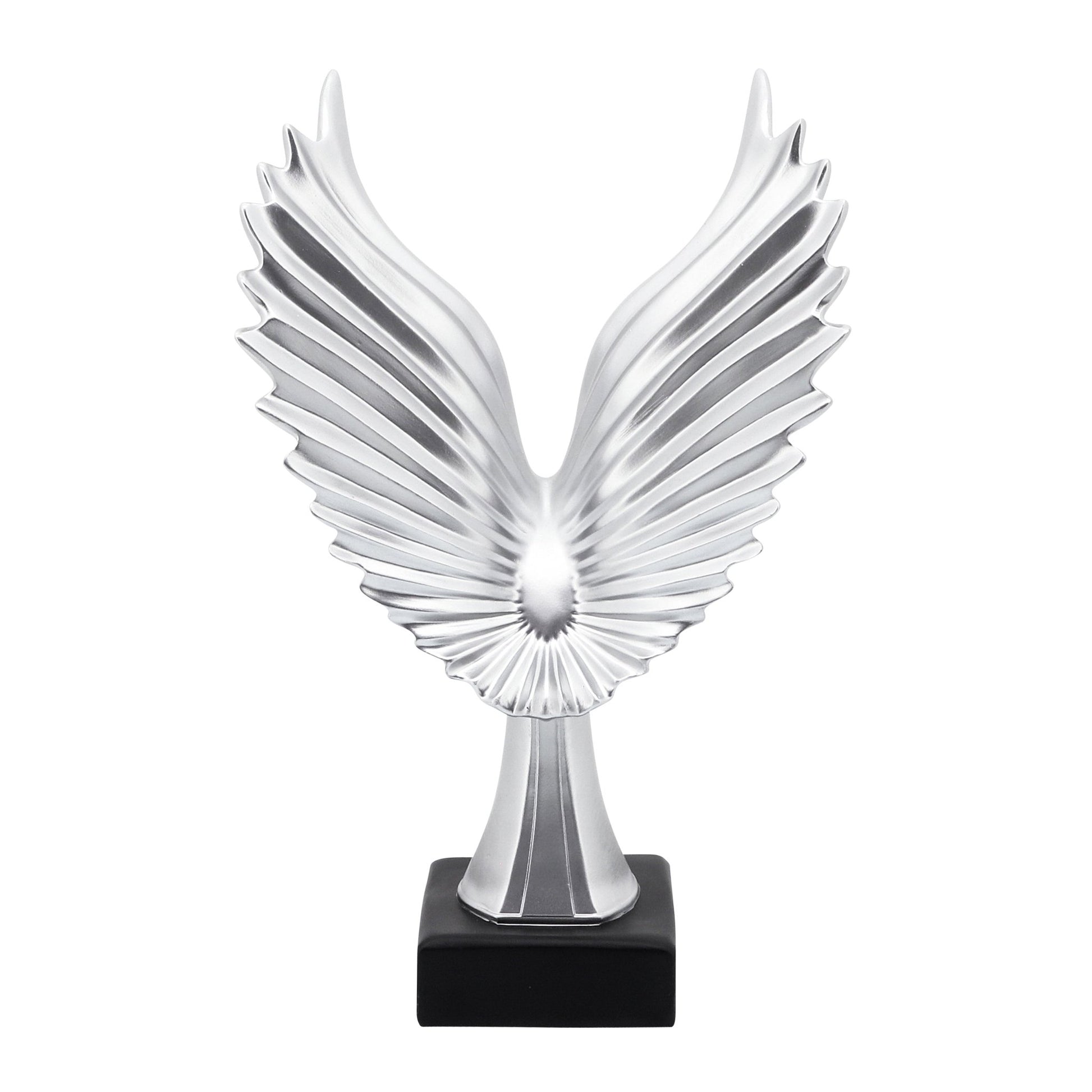 RESIN 14"H EAGLE TABLE ACCENT, SILVER Table Decors| Sagebrook Home