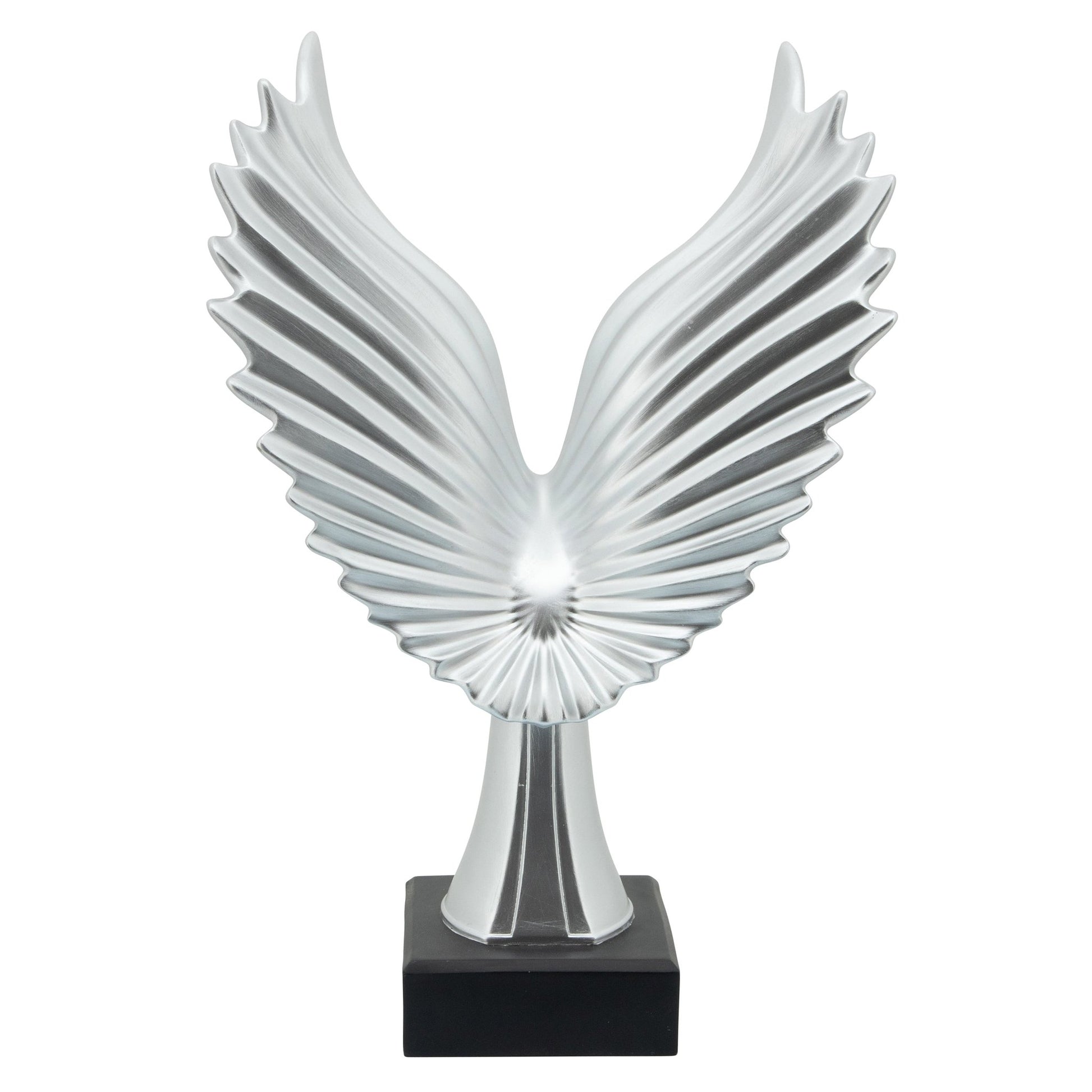 RESIN 20"H EAGLE TABLE ACCENT, SILVER Table Decors| Sagebrook Home
