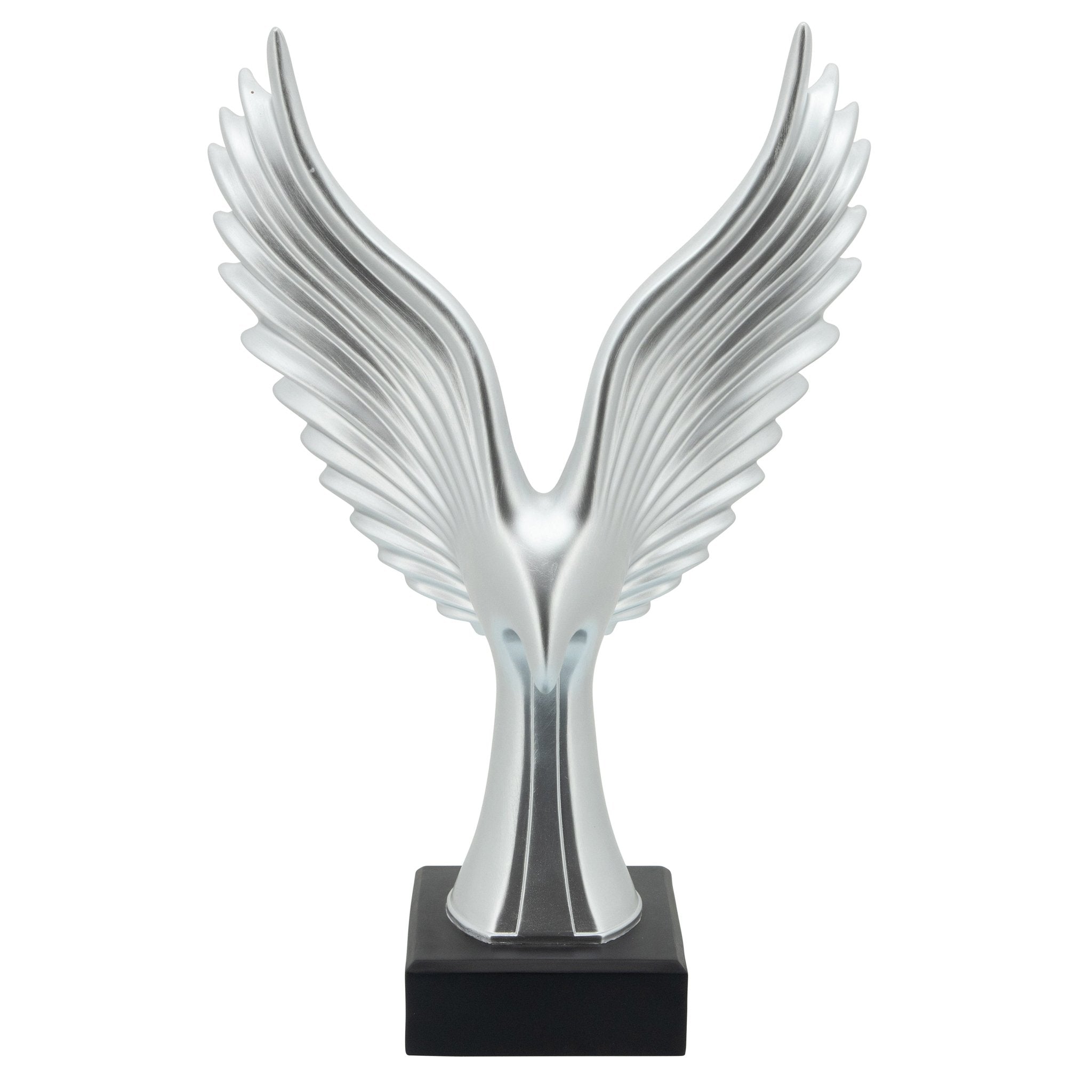 RESIN 20"H EAGLE TABLE ACCENT, SILVER Table Decors| Sagebrook Home