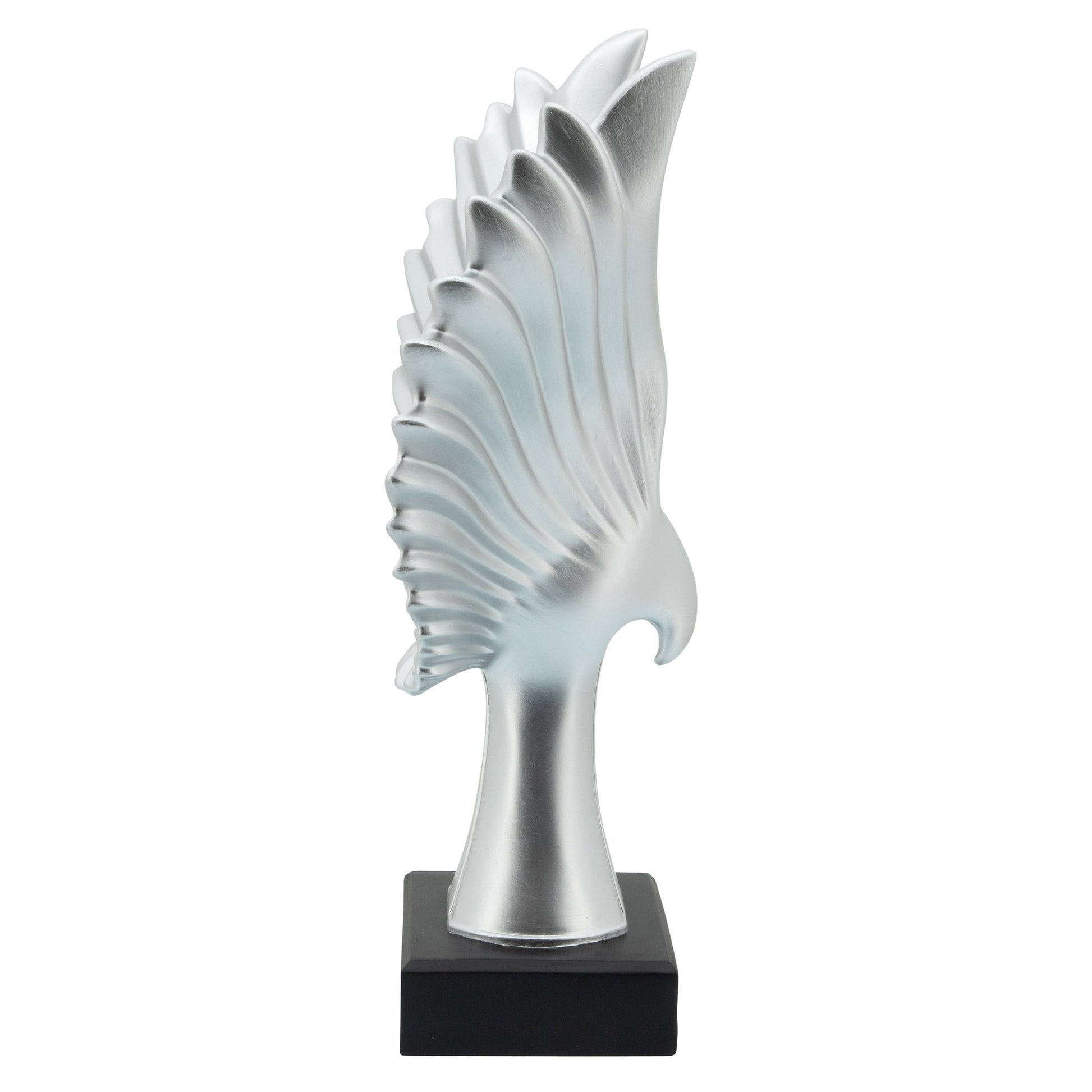 RESIN 20"H EAGLE TABLE ACCENT, SILVER Table Decors| Sagebrook Home
