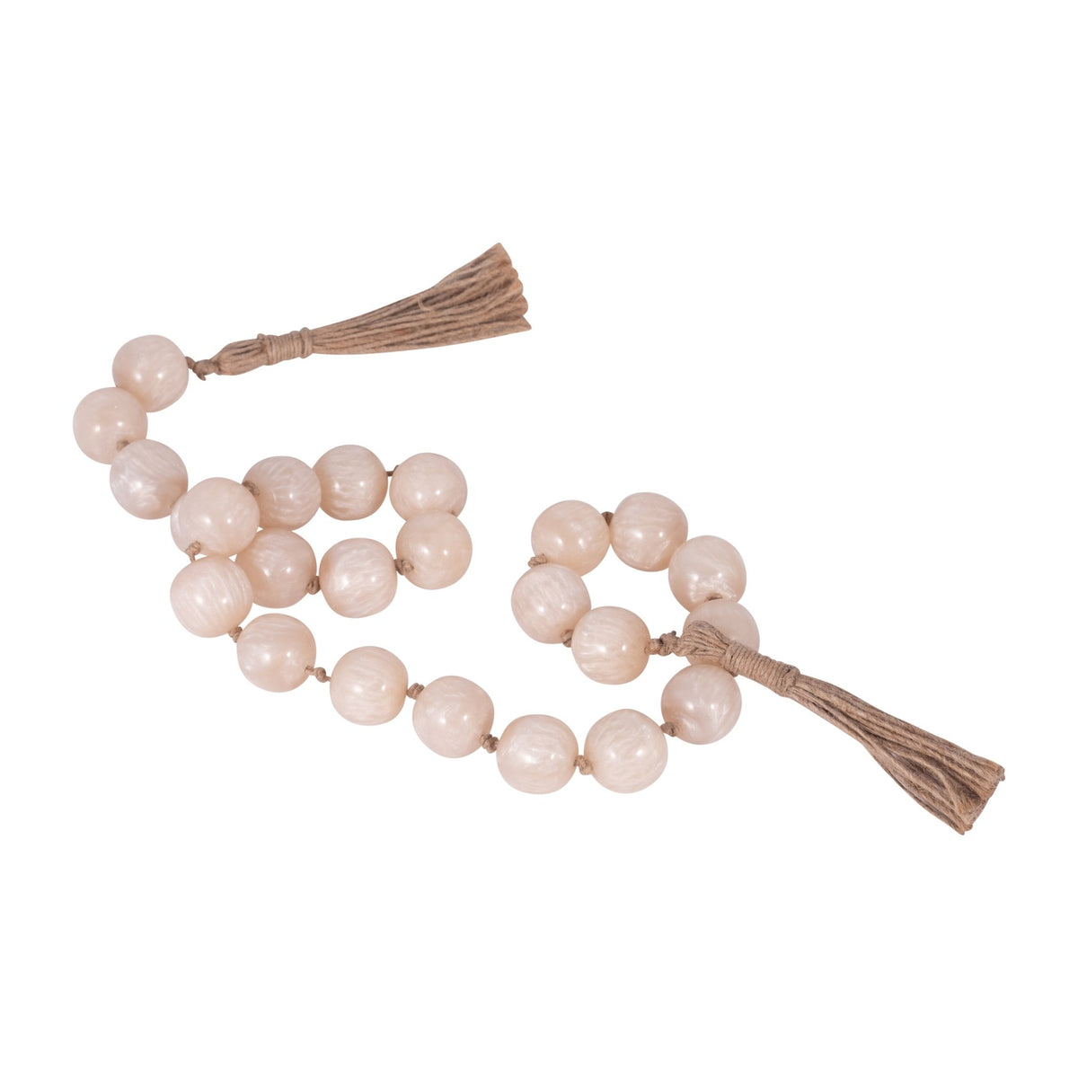 RESIN, 29" BEAD GARLAND, IVORY Table Decors| Sagebrook Home