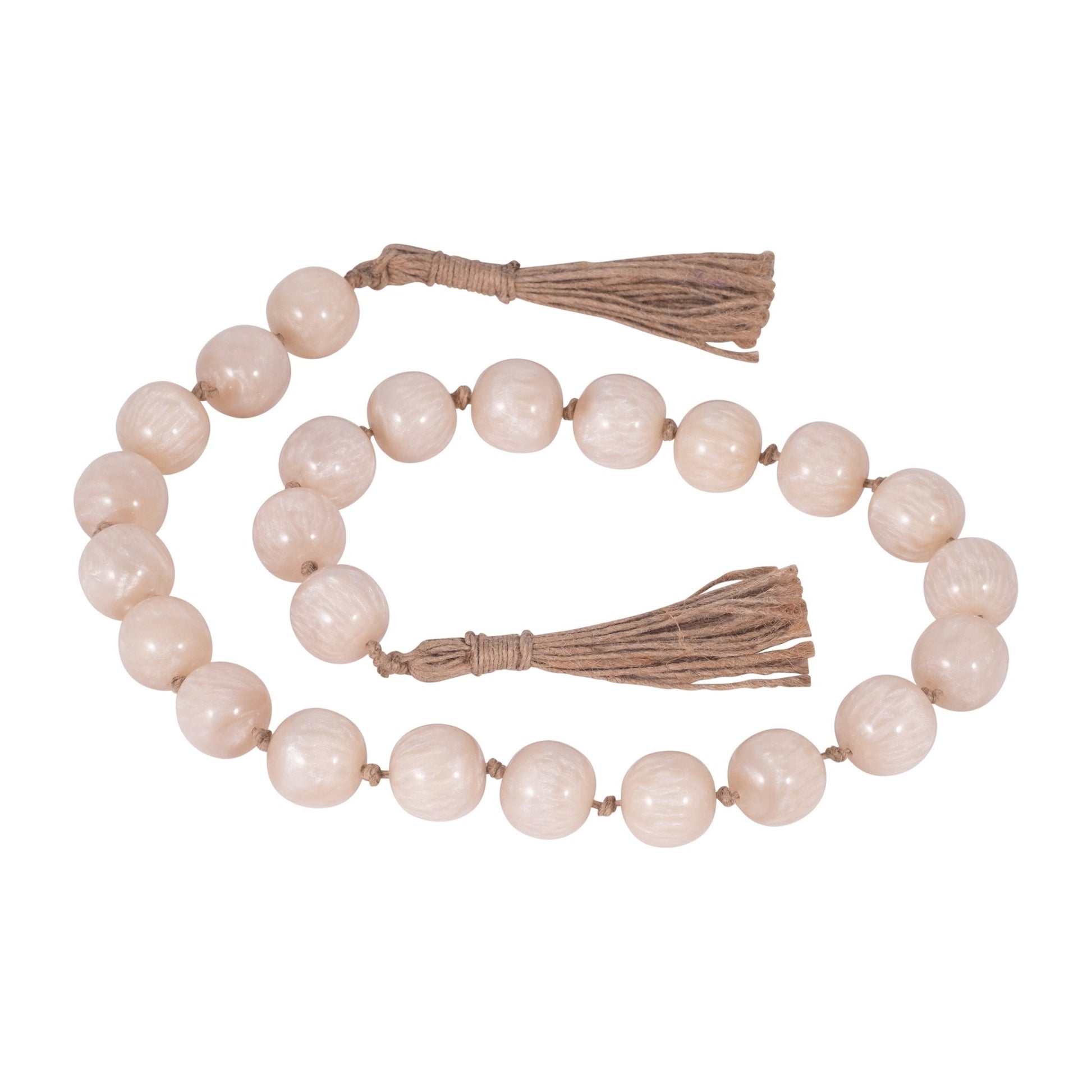 RESIN, 29" BEAD GARLAND, IVORY Table Decors| Sagebrook Home