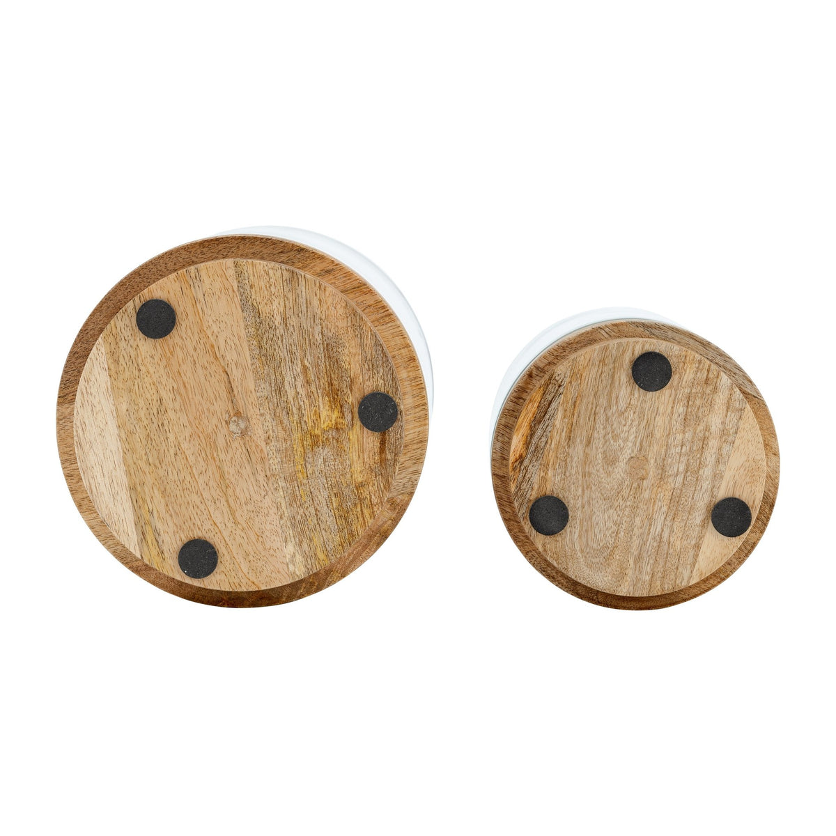 Resin, 4X6" 2-Toned Frame, Natural/White Candle Holders| Sagebrook Home