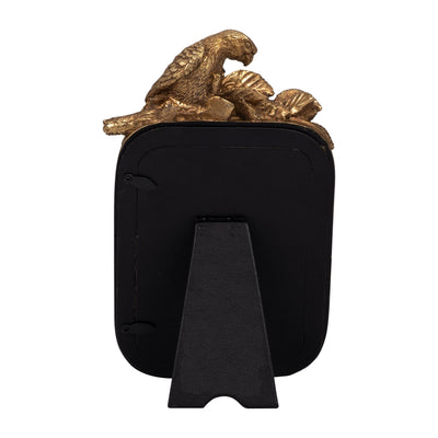 Resin, 4x6 Bird Photo Frame, Gold - Al Rugaib Furniture