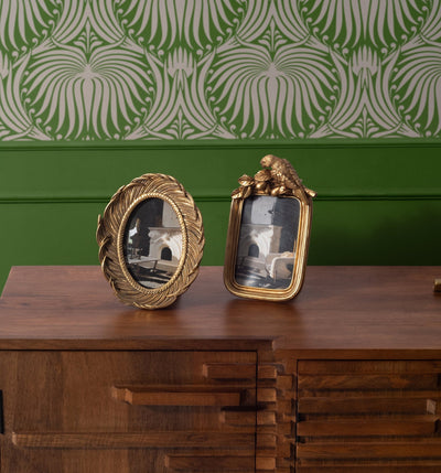 Resin, 4x6 Bird Photo Frame, Gold - Al Rugaib Furniture