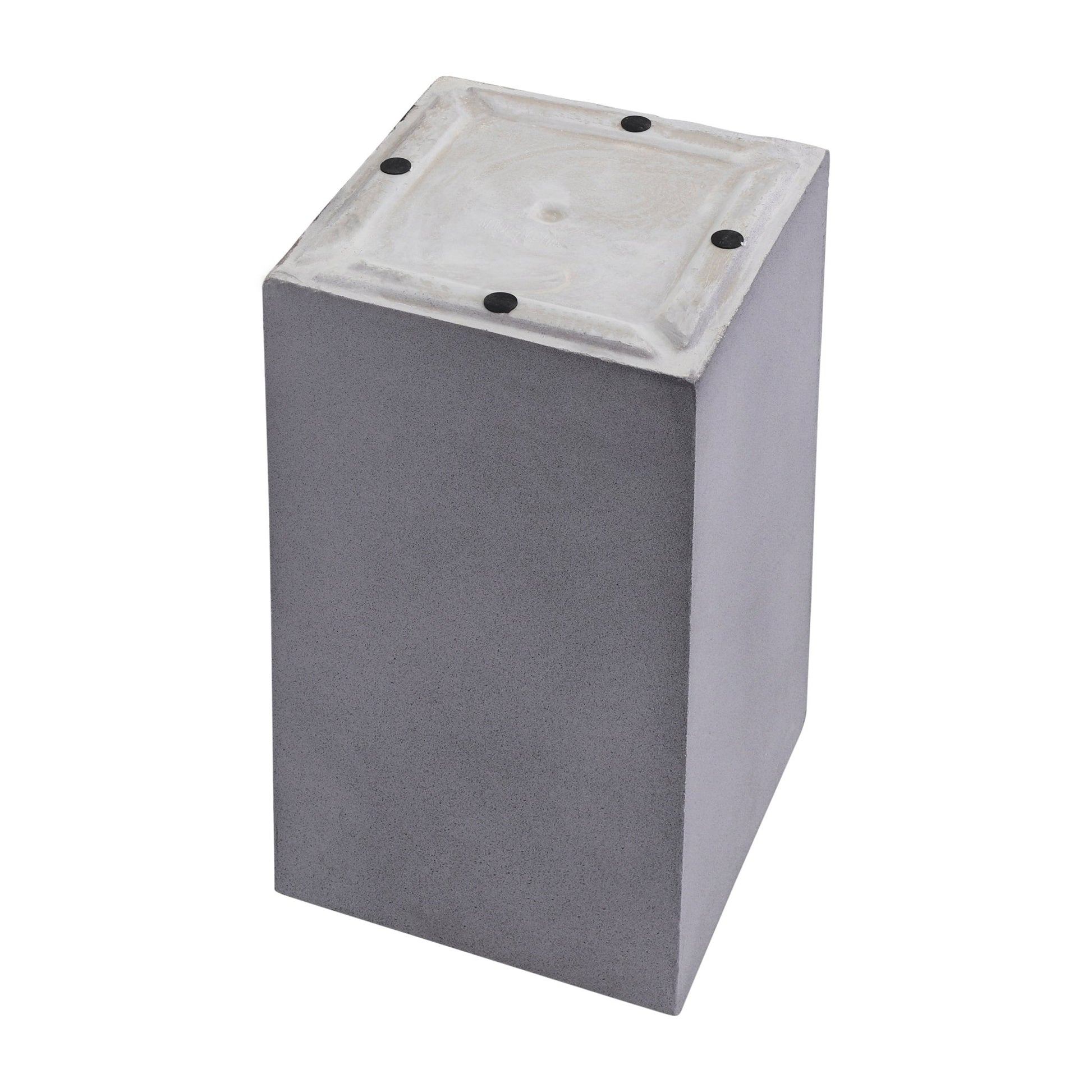 Resin, S/2 11/13"D Square Nested Planters, Gray Outdoor Planters| Sagebrook Home