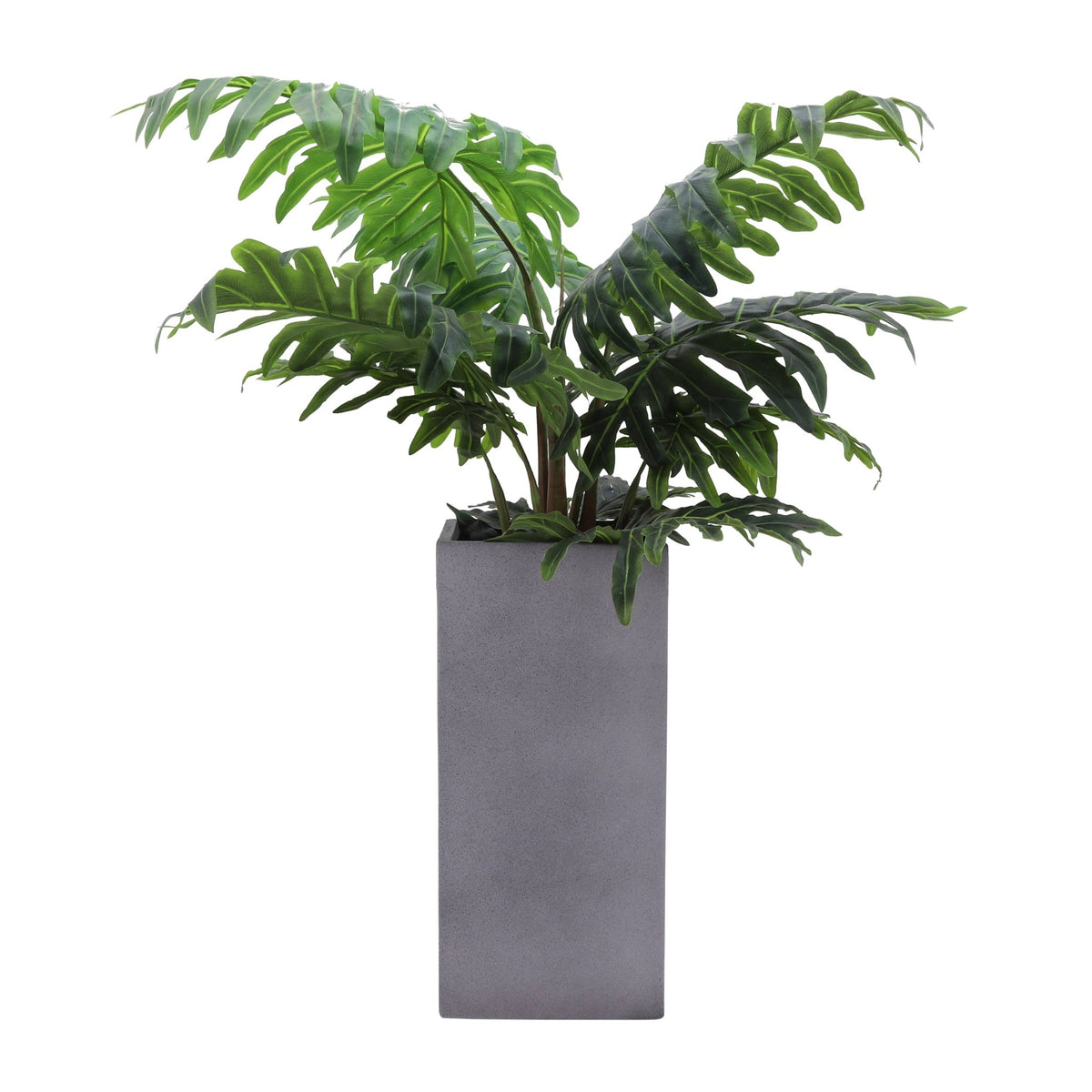 Resin, S/2 11/13"D Square Nested Planters, Gray Outdoor Planters| Sagebrook Home