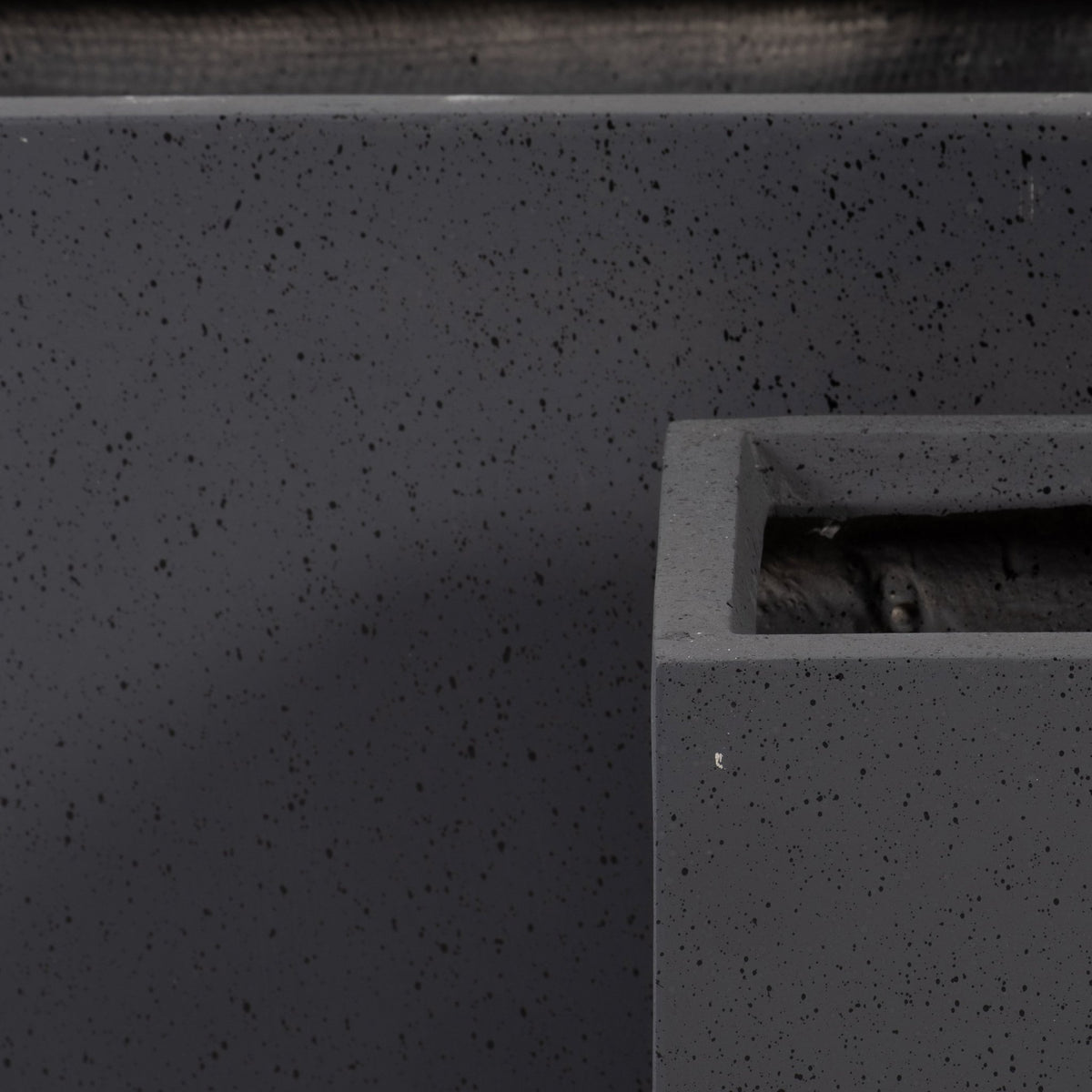 Resin, S/2 16/20"D Nested Square Planters, Dk. Gra Outdoor Planters| Sagebrook Home