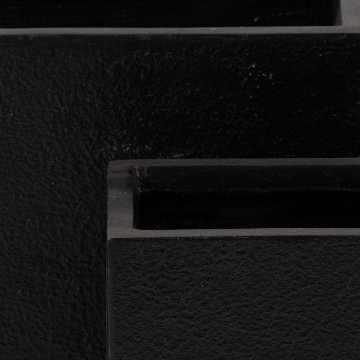 Resin, S/2 24/28"D Nested Rectangular Planters, Bl Outdoor Planters| Sagebrook Home