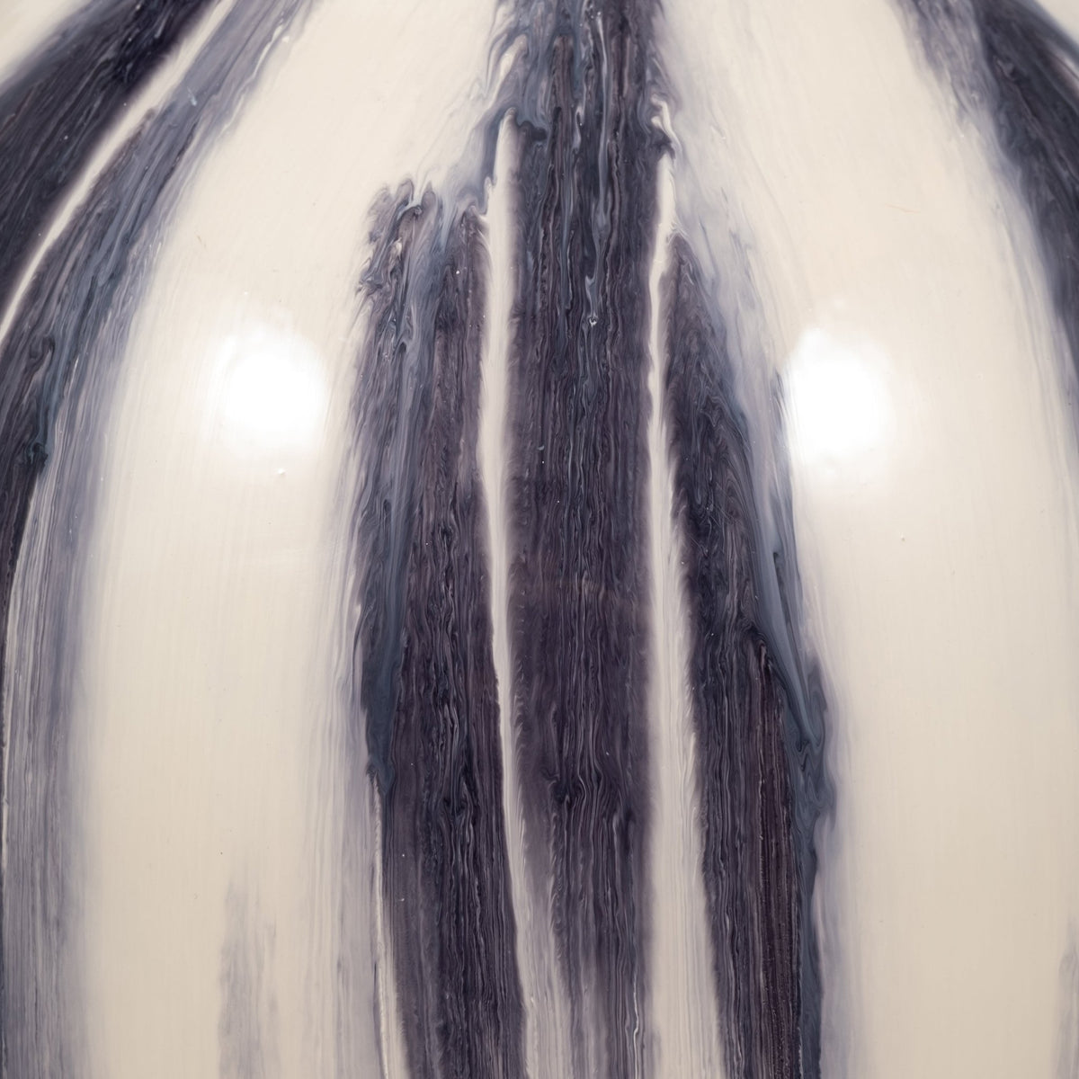 Resin, S/3 13/18/24" Striped Trays, Gray/White Vases and Jars| Sagebrook Home