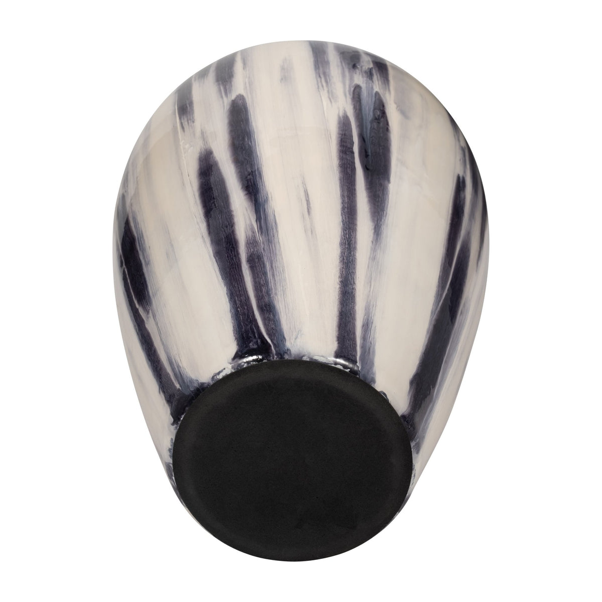 Resin, S/3 13/18/24" Striped Trays, Gray/White Vases and Jars| Sagebrook Home