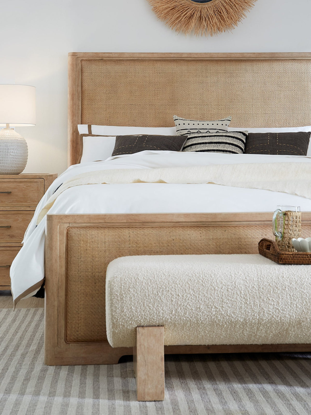 Retreat California King Cane Panel Bed Beds| Hooker