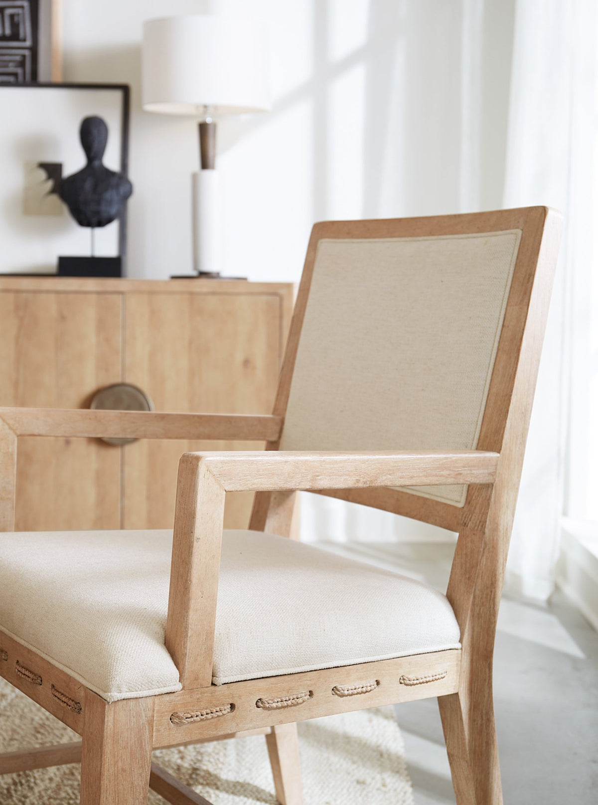 Retreat Cane Back Arm Chair Chairs| Hooker