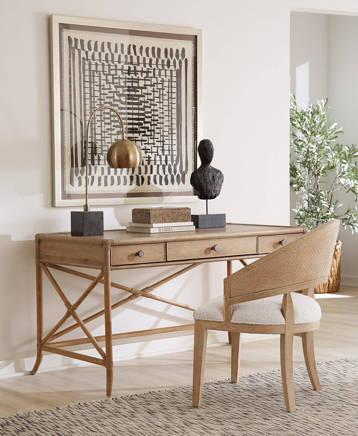 Retreat Cane Barrel Back Chair Chairs| Hooker
