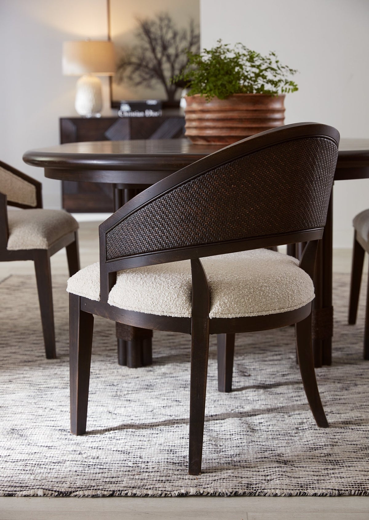 Retreat Cane Barrel Back Chair Chairs| Hooker