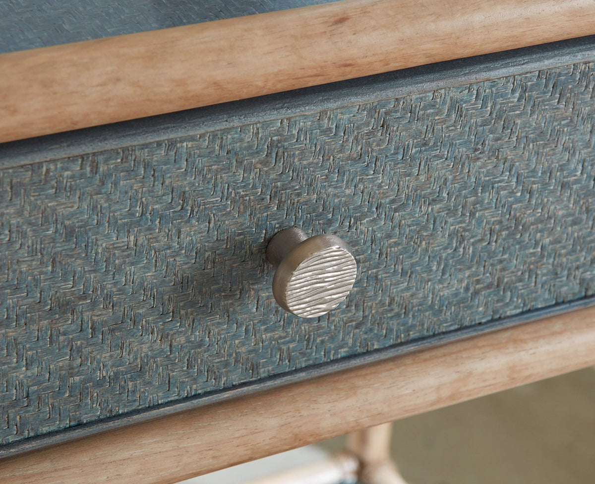 Retreat Pole Rattan Bedside Table Accent & End Tables| Hooker