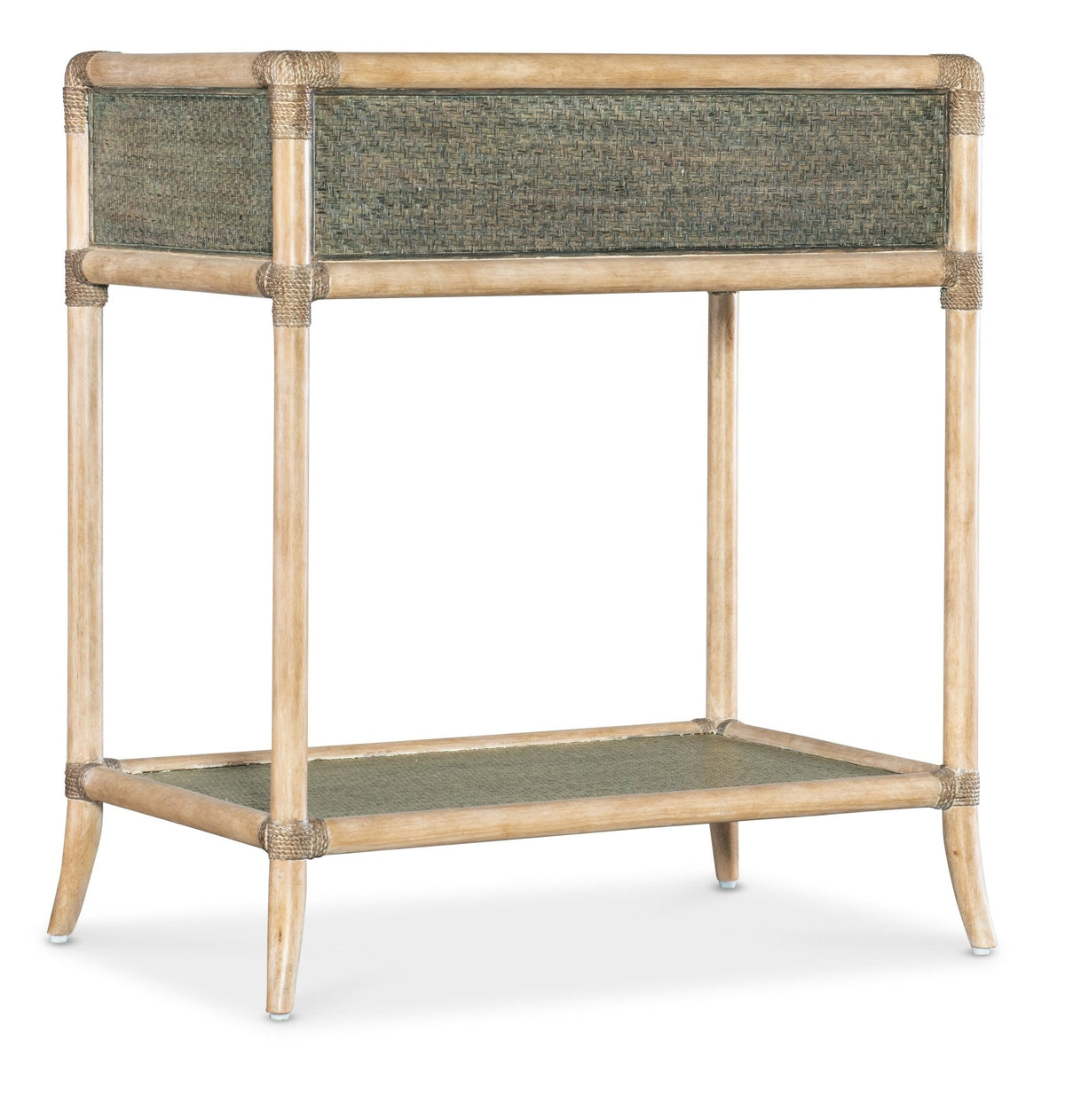 Retreat Pole Rattan Bedside Table Accent & End Tables| Hooker