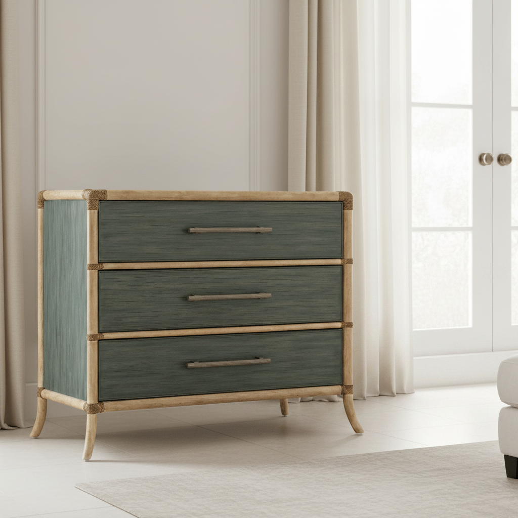 Retreat Pole Rattan Chest Cabinets & Chests| Hooker