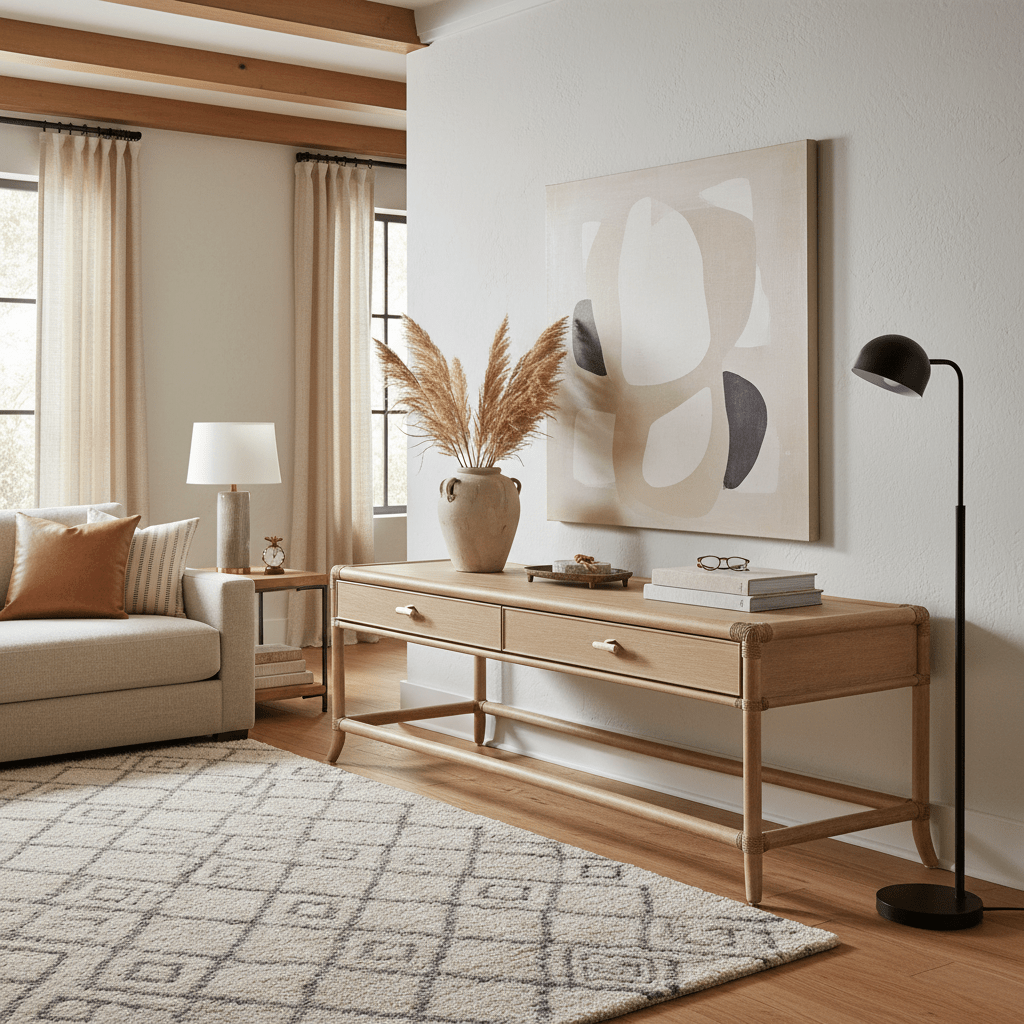 Retreat Pole Rattan Cocktail Table Coffee Tables| Hooker