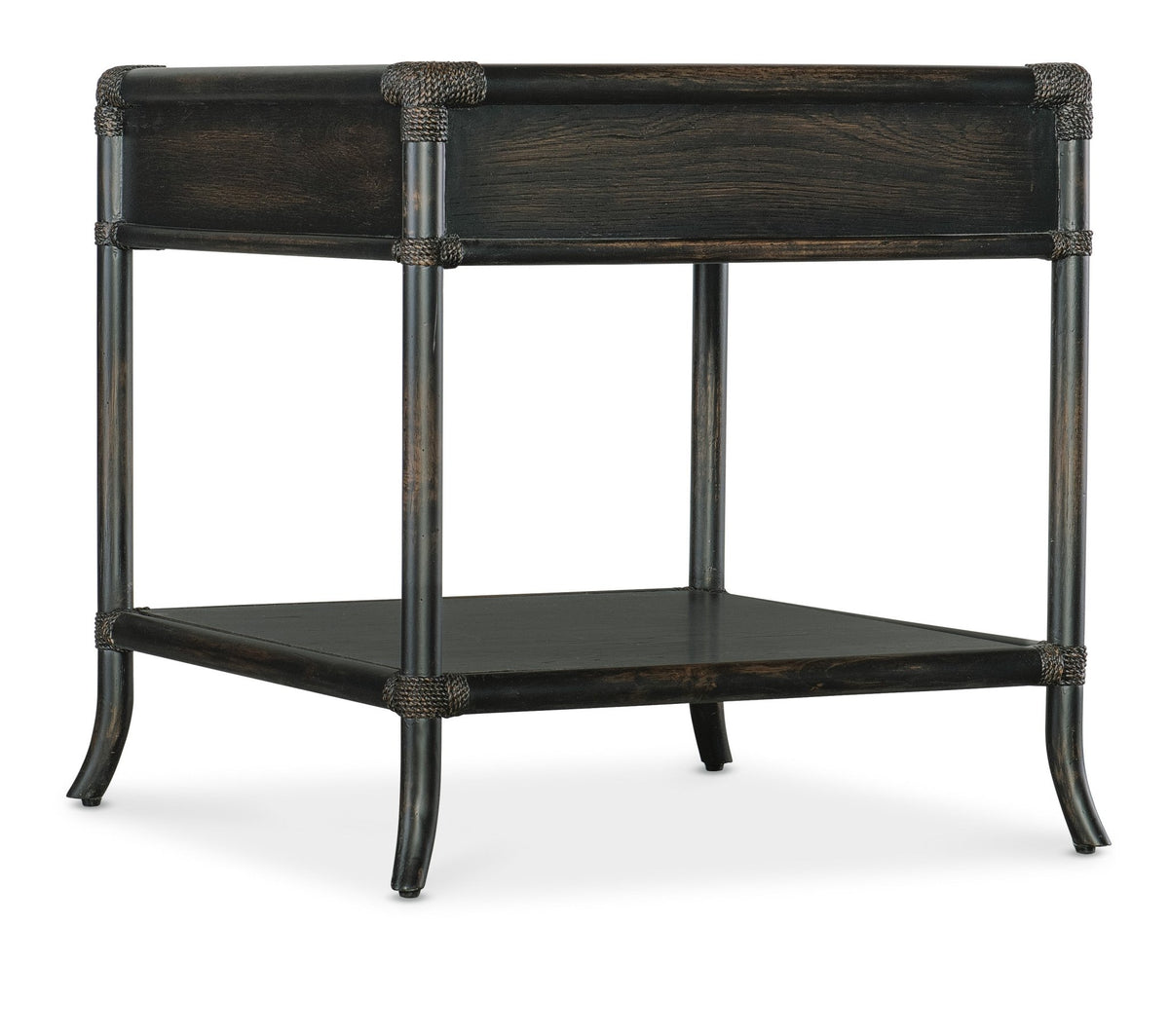Retreat Pole Rattan End Table End Tables| Hooker