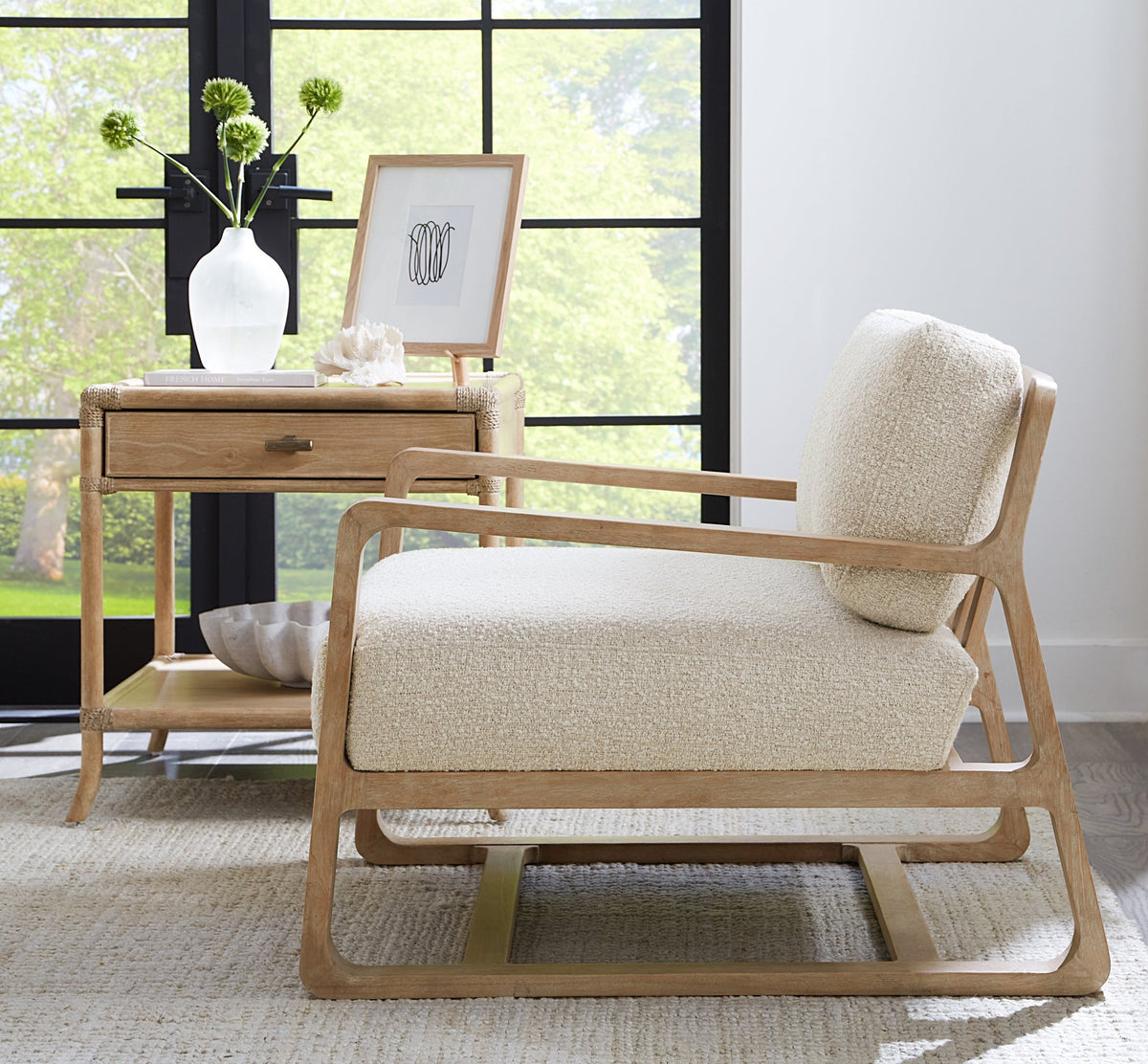 Retreat Pole Rattan End Table End Tables| Hooker