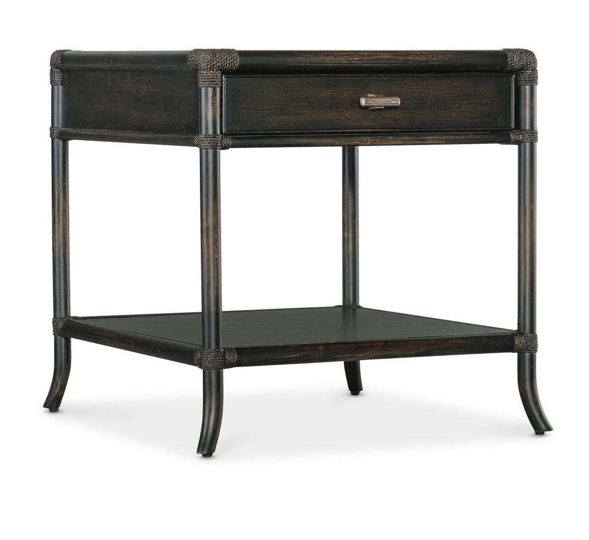 Retreat Pole Rattan End Table End Tables| Hooker