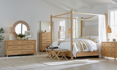 Retreat Pole Rattan Nightstand - Al Rugaib Furniture