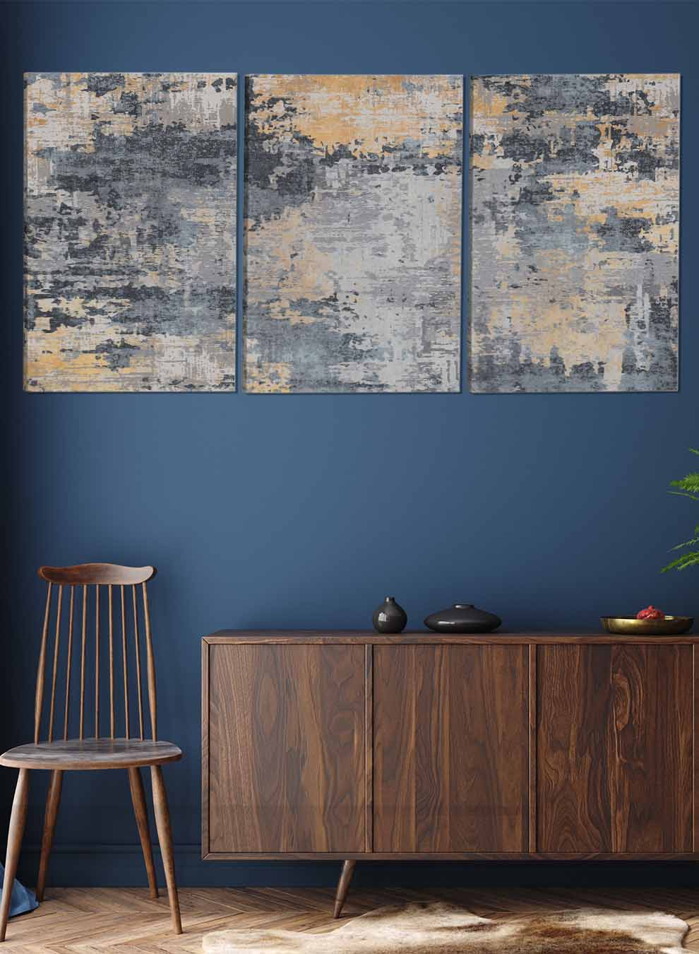 Retro Abstract Paintings(set of 3) Paintings & Pictures| LOWHA