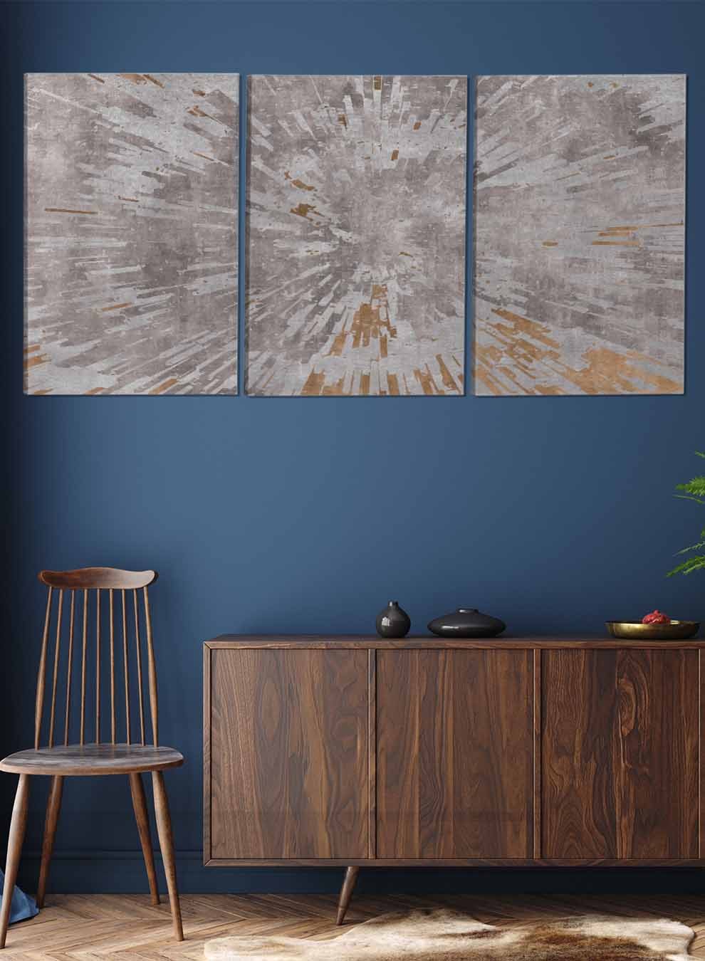 Retro Pattern Abstract Paintings(set of 3) Paintings & Pictures| LOWHA