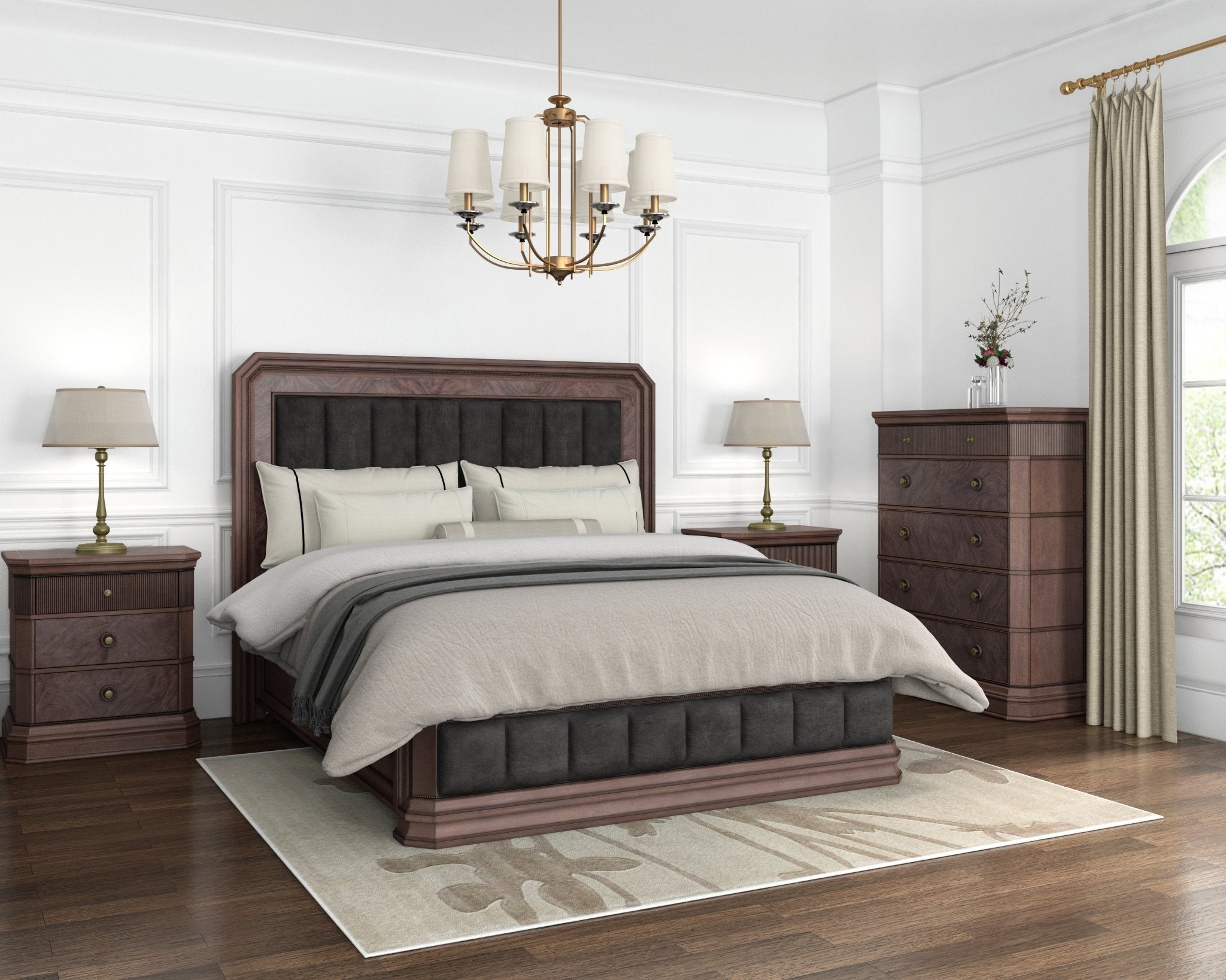 Revival King Uph. Bed Beds| A.R.T. Furniture
