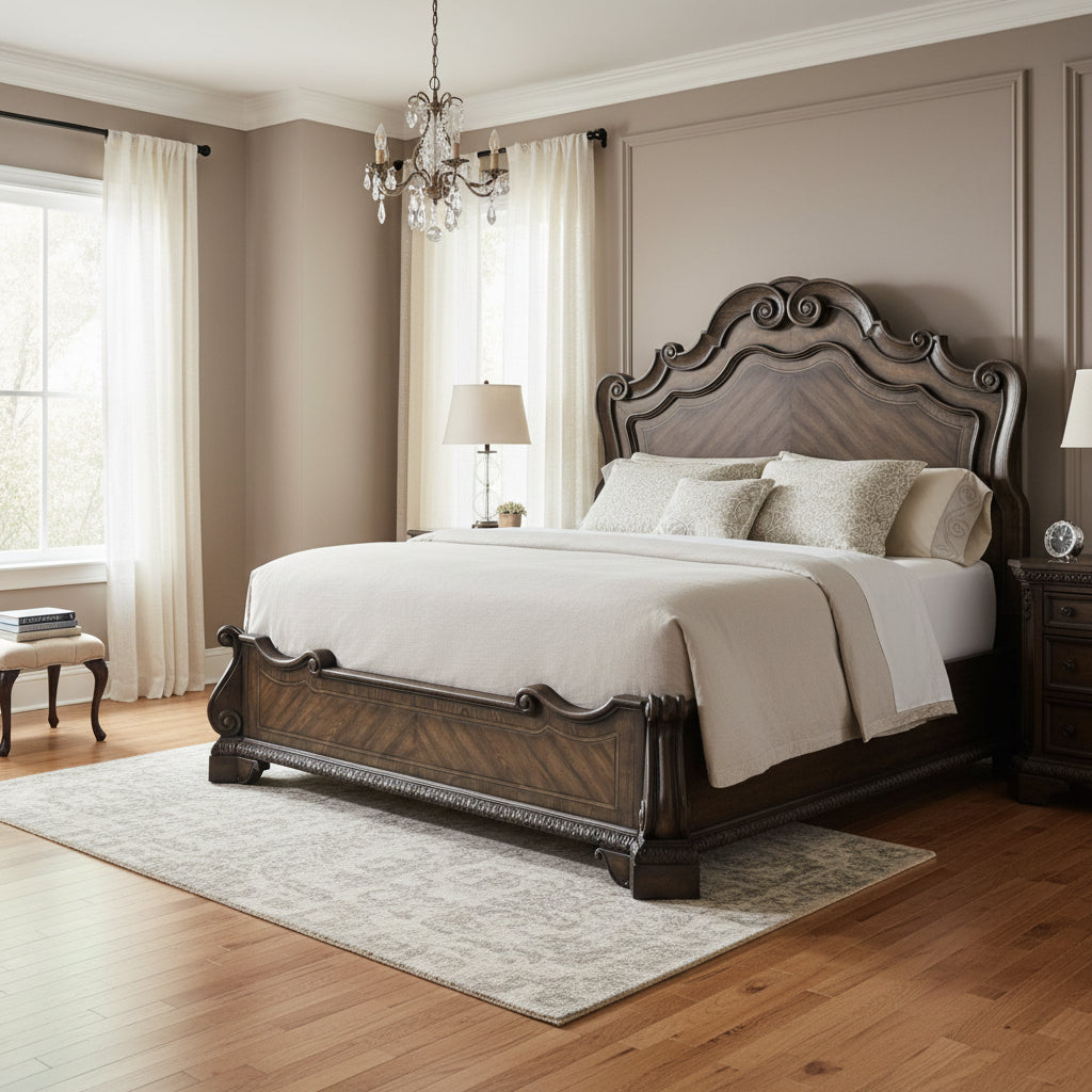 Rhapsody King Panel Bed Beds| Hooker