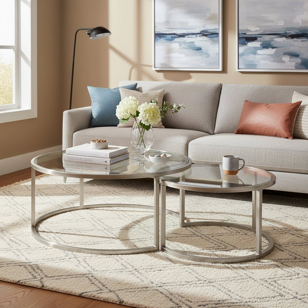 Rhea Nesting Coffee Table, S/2 Nesting Tables| Uttermost