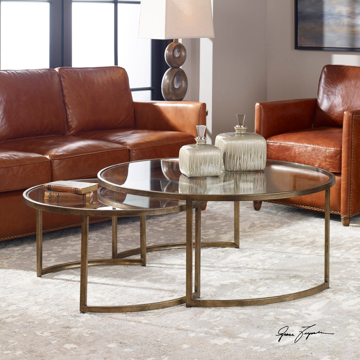 Rhea Nesting Coffee Tables, S/2 Coffee Tables| Uttermost