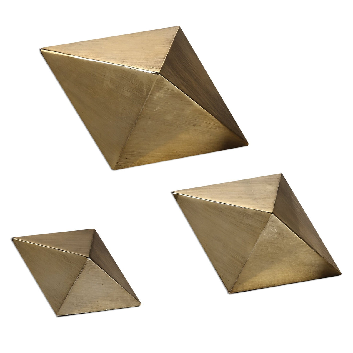 Rhombus Sculptures, S/3 Table Decors| Uttermost
