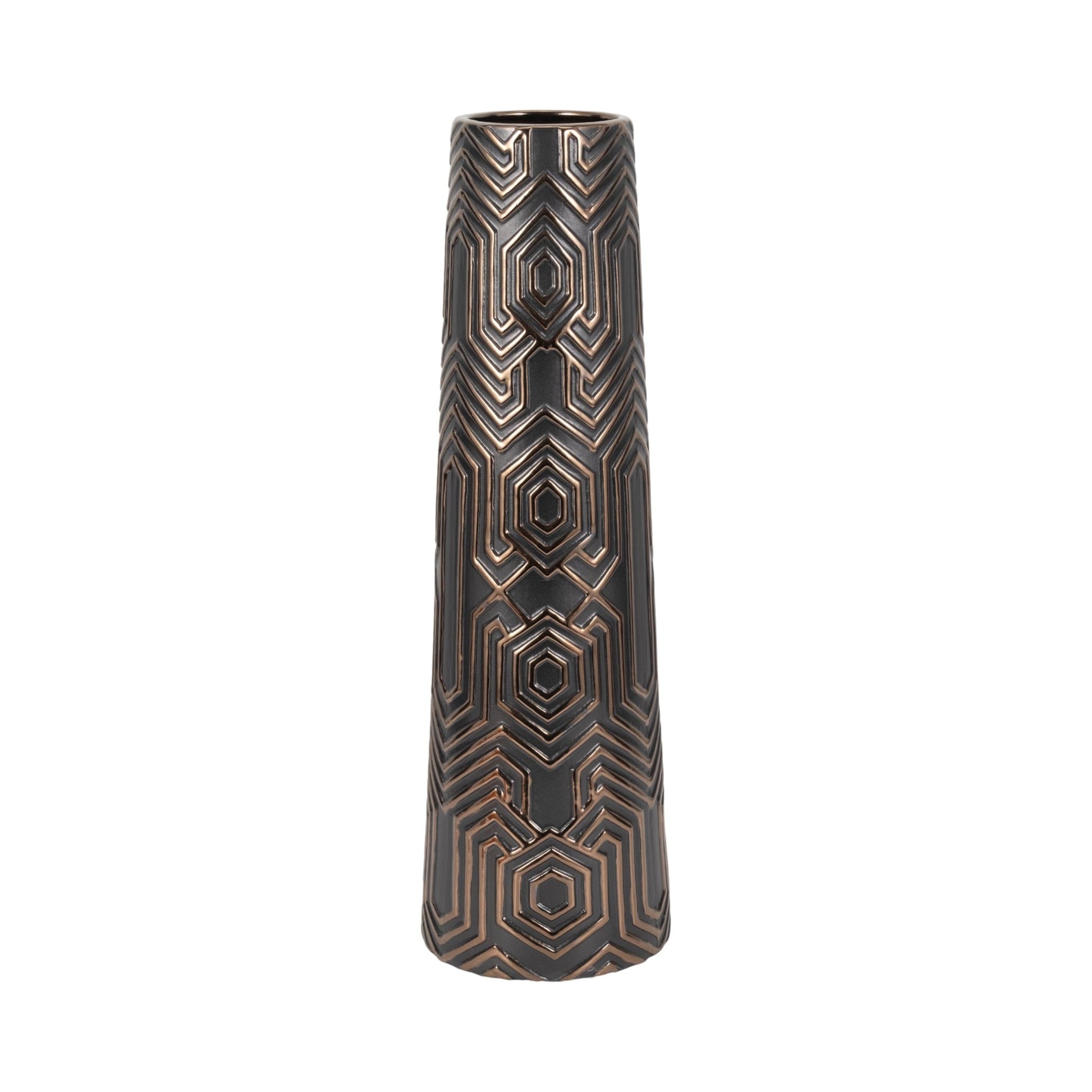 Rialto Oversized Contemporary Vase, Black Vases and Jars| Sagebrook Home