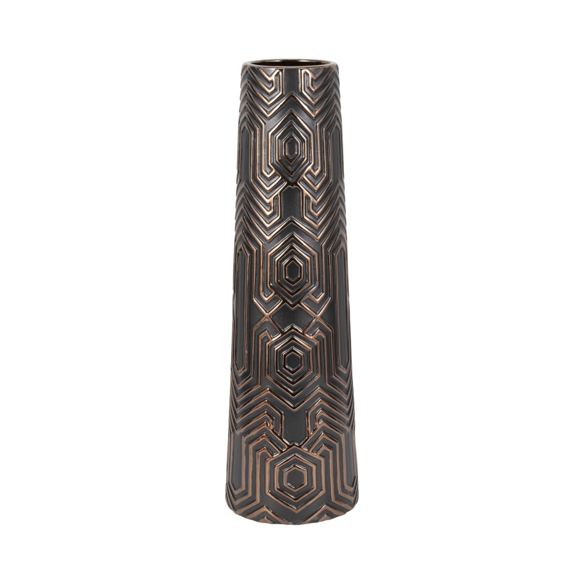 Rialto Oversized Contemporary Vase, Black Vases and Jars| Sagebrook Home