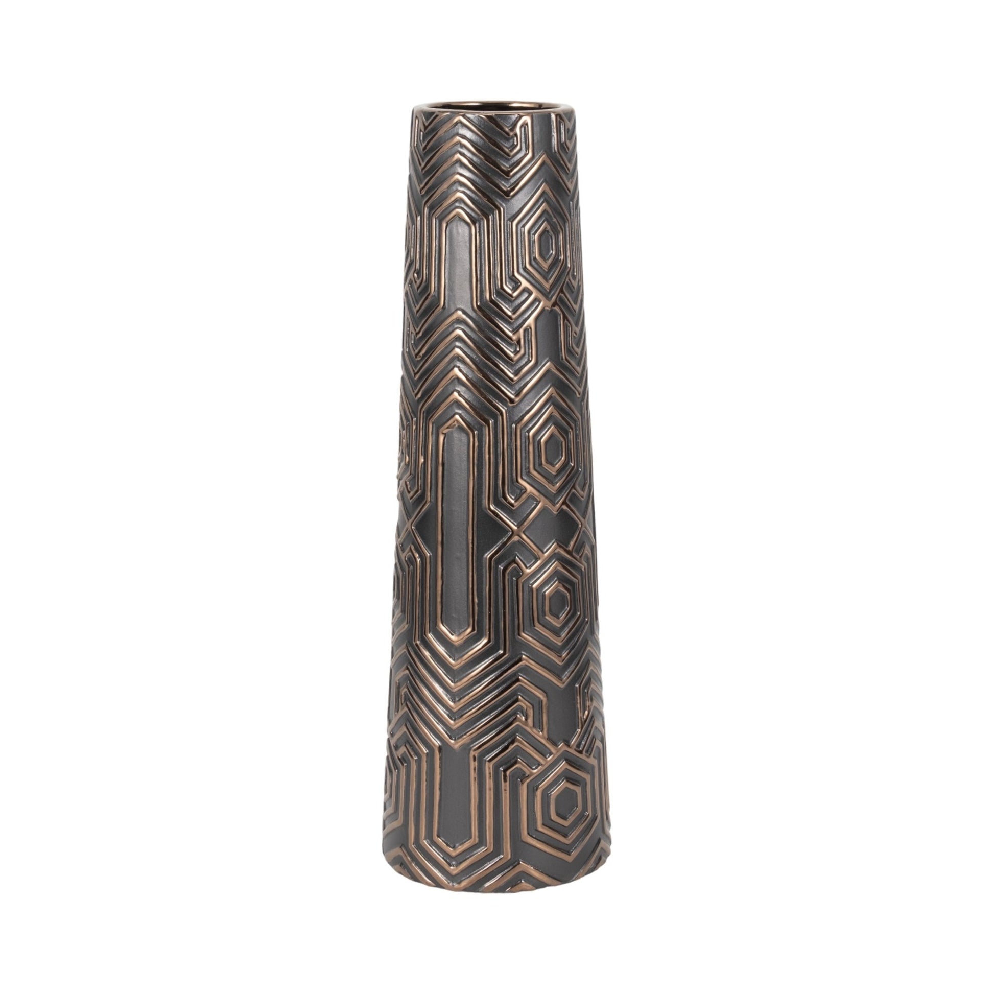 Rialto Oversized Contemporary Vase, Black Vases and Jars| Sagebrook Home
