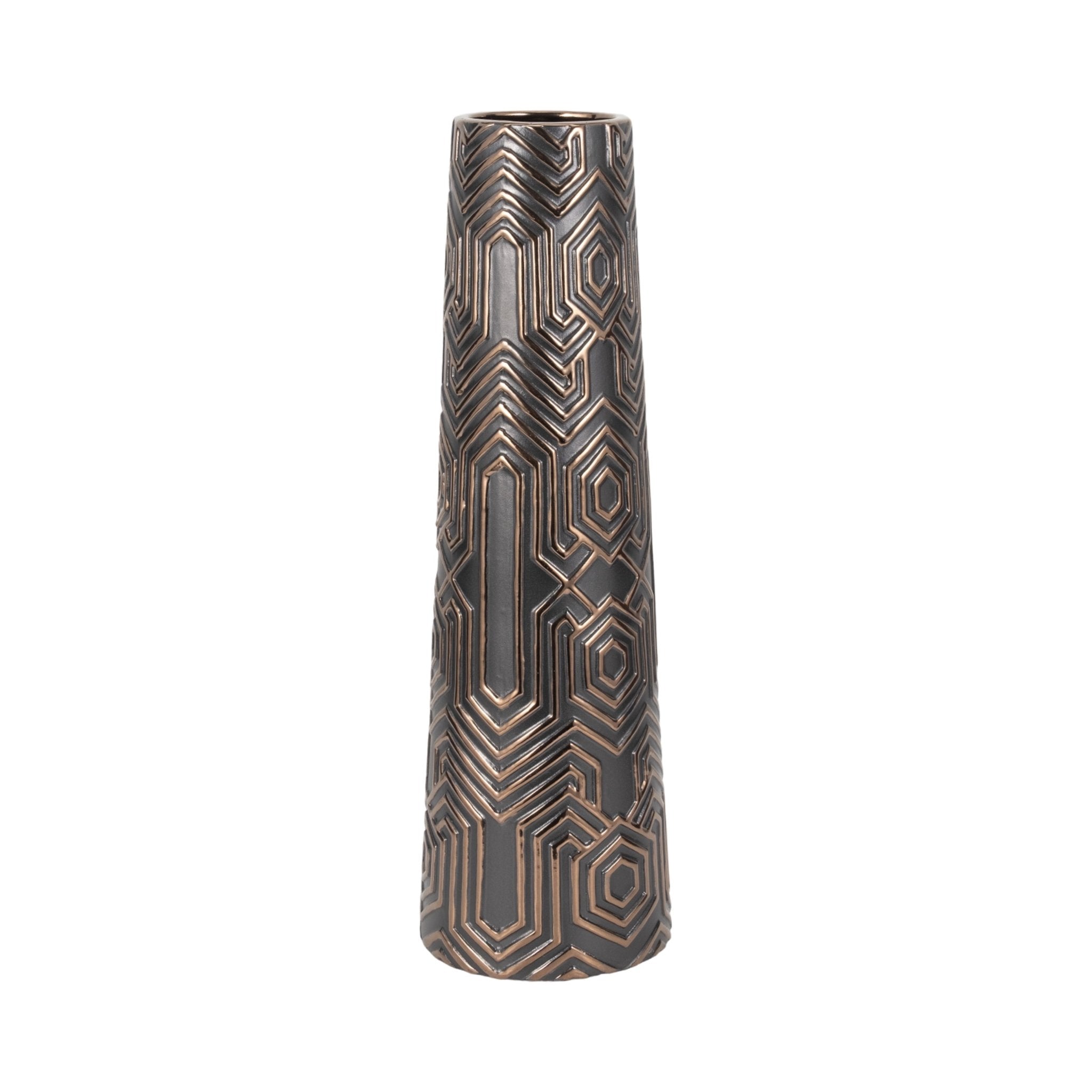 Rialto Oversized Contemporary Vase, Black Vases and Jars| Sagebrook Home
