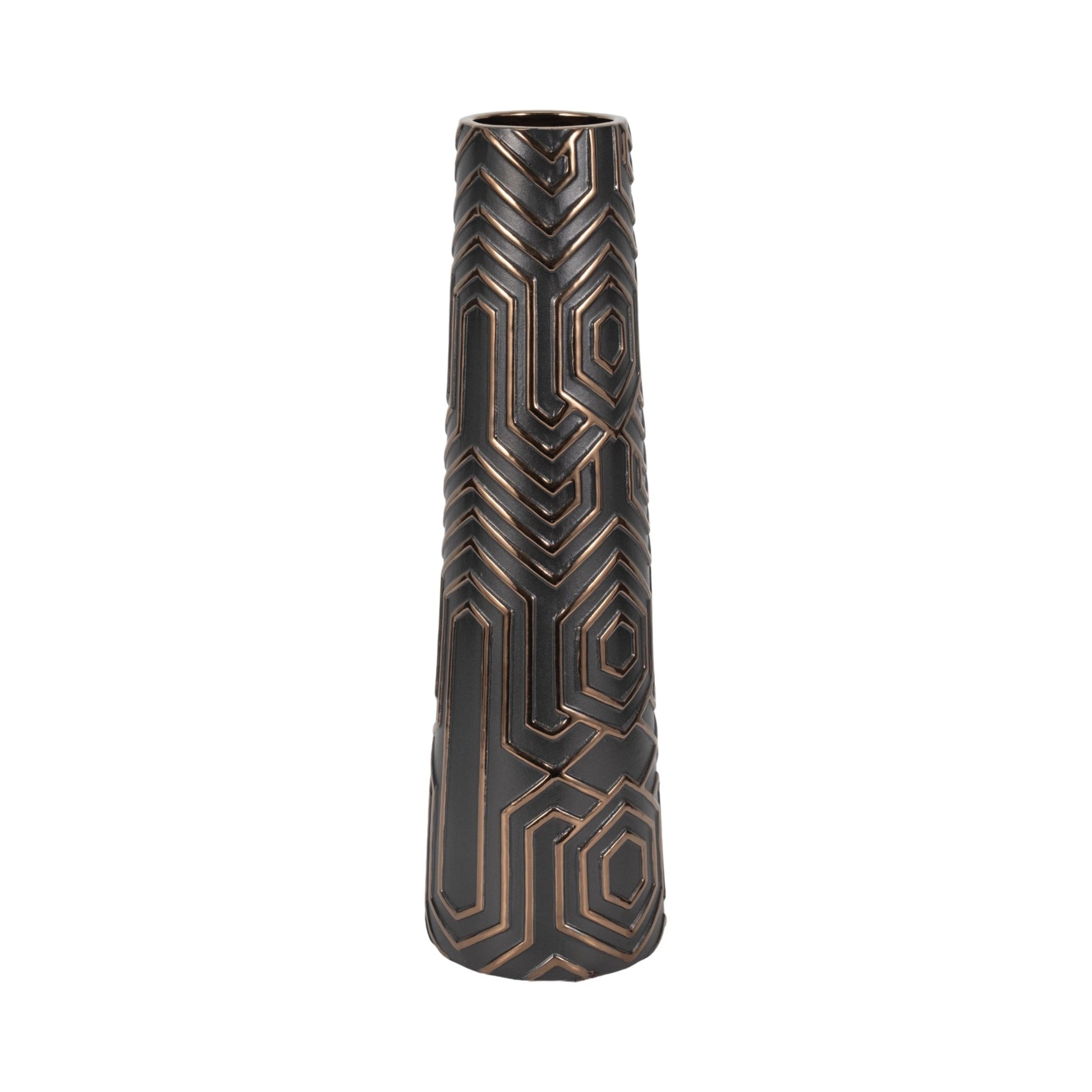 Rialto Oversized Contemporary Vase, Black Vases and Jars| Sagebrook Home