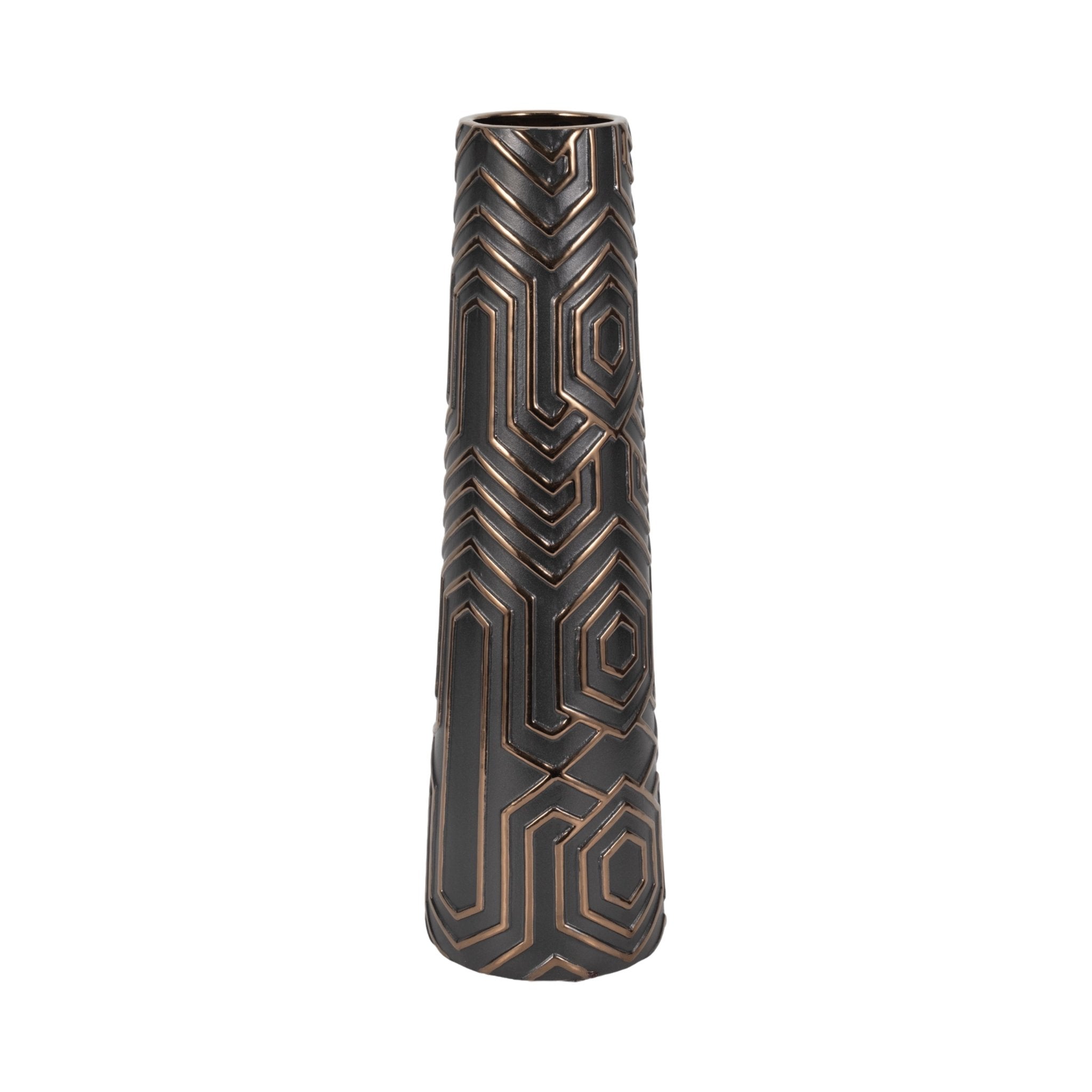 Rialto Oversized Contemporary Vase, Black Vases and Jars| Sagebrook Home
