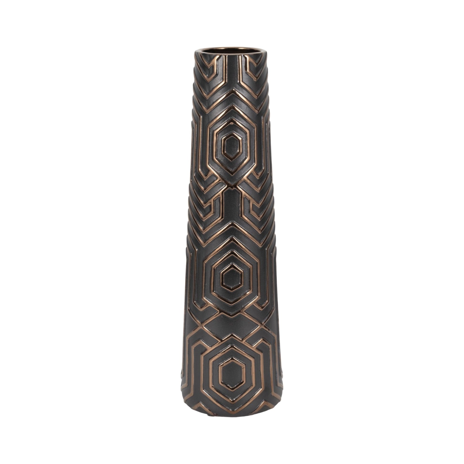 Rialto Oversized Contemporary Vase, Black Vases and Jars| Sagebrook Home