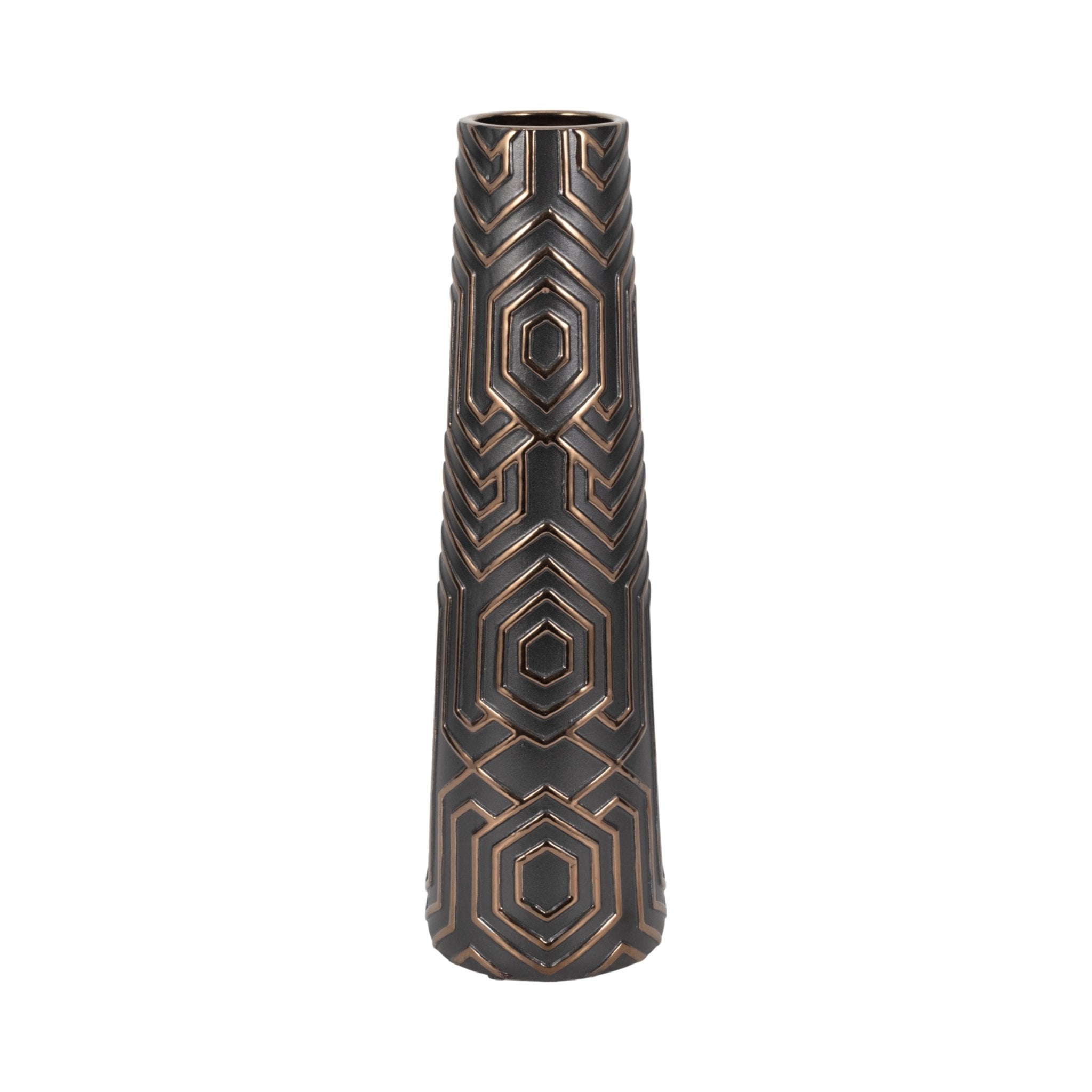 Rialto Oversized Contemporary Vase, Black Vases and Jars| Sagebrook Home