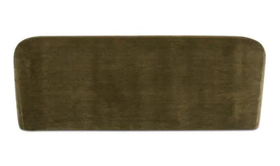 Rialto Sofa Dark Green Faux Mohair - Al Rugaib Furniture