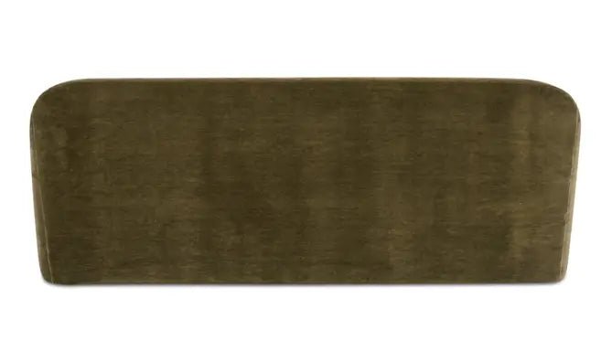 Rialto Sofa Dark Green Faux Mohair - Al Rugaib Furniture