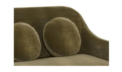 Rialto Sofa Dark Green Faux Mohair - Al Rugaib Furniture