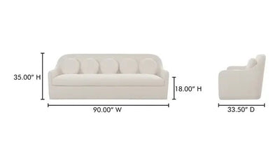 Rialto Sofa White - Al Rugaib Furniture