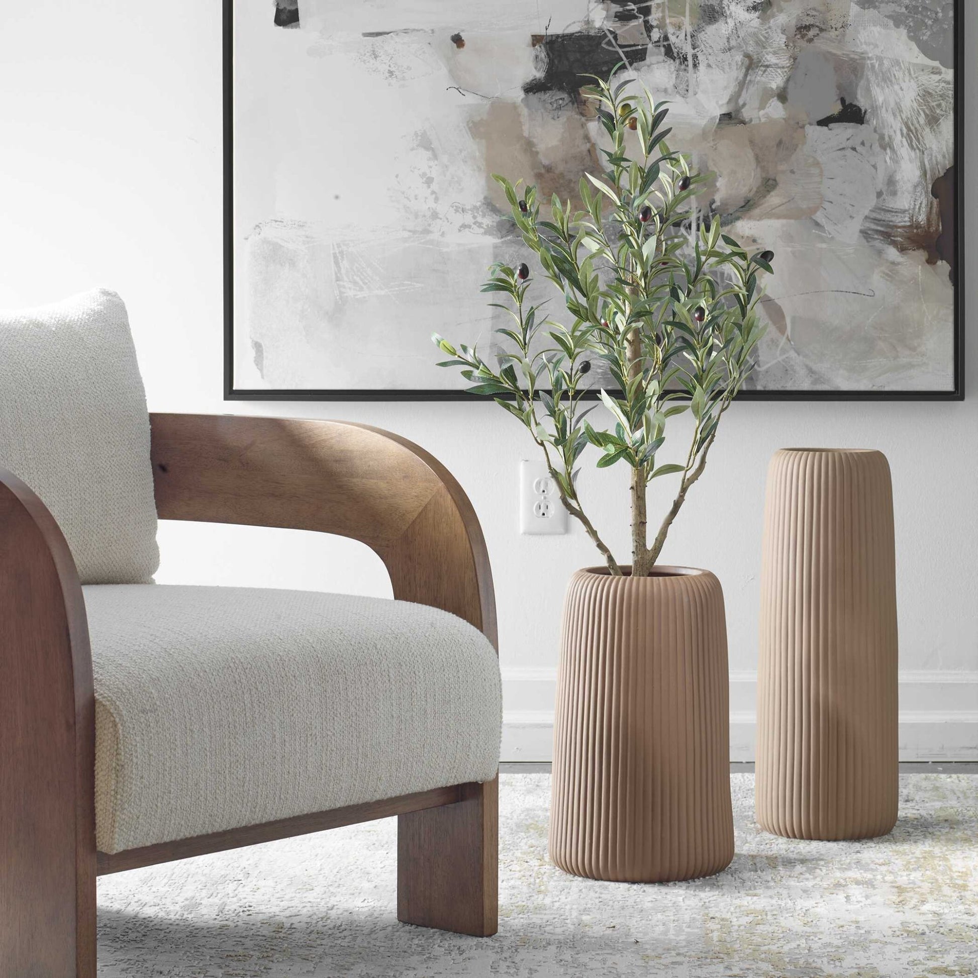 Ridge Vases, S/2 Vases and Jars| Uttermost