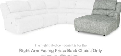 Right - Arm Facing Press Back Chaise - Al Rugaib Furniture